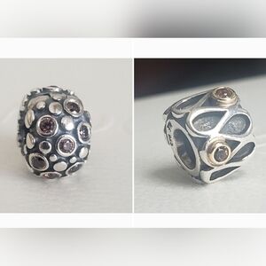 RESERVED Pandora Encore Clip and Infinity Two Tone Charm